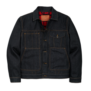 Lined Denim Short Cruiser Jacket - Raw Indigo