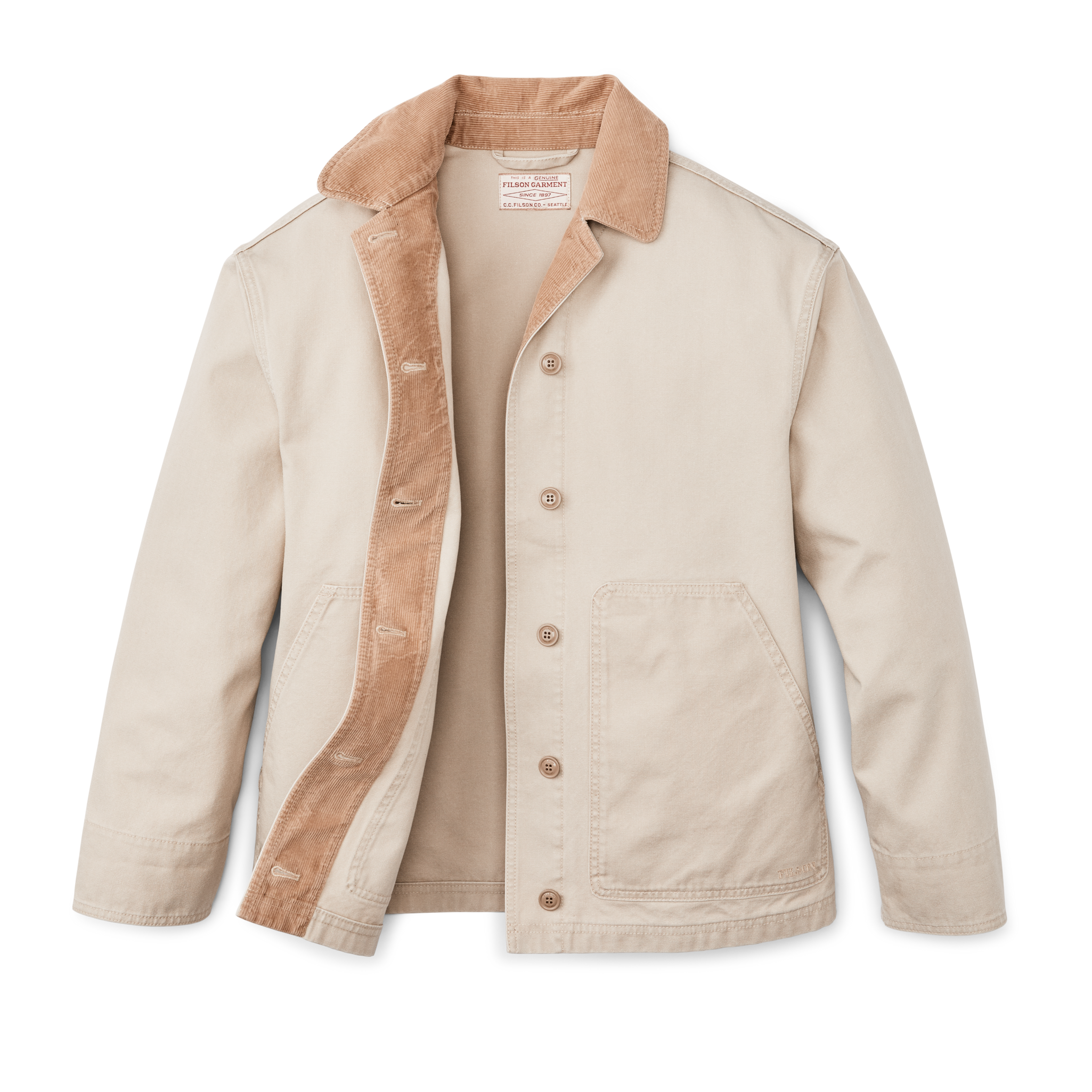 Women's Canvas Barn Coat - Feather Gray - Image 8