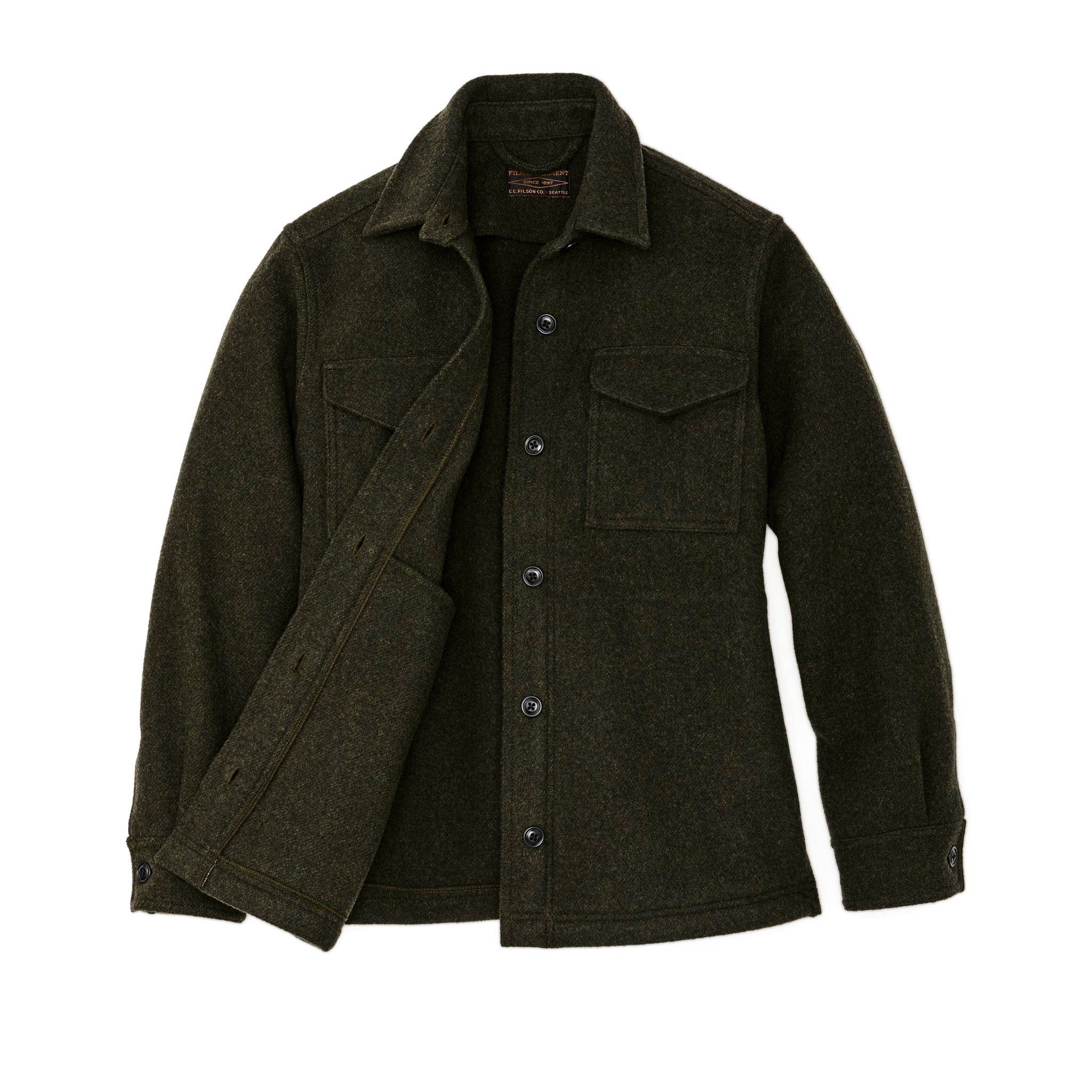 Women's Seattle Wool Jac-shirt - Forest Green - Image 2