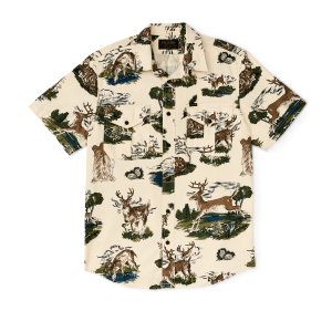 Short Sleeve Lightweight Alaskan Guide Shirt  - Vintage White / Deer