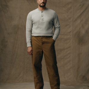 Oil Finish Double Tin Cloth Pants - Dark Tan
