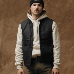 Tin Cloth Insulated Work Vest - Black