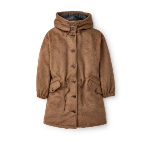 Women's Wool Mohair Parka - Brown