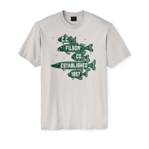 Frontier Graphic T-shirt - Fog / Fish Stack