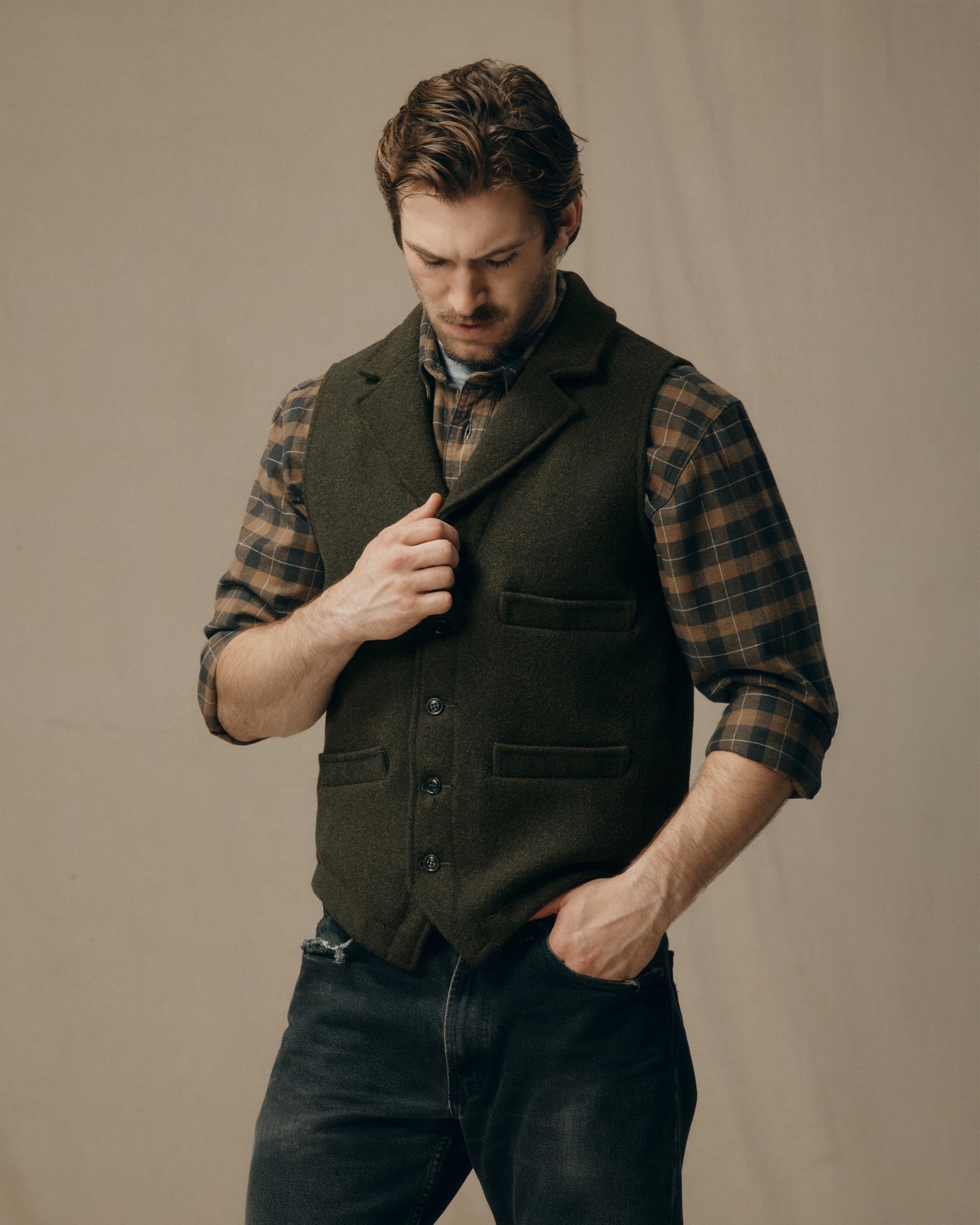 Western Vest - Forest Green - Image 6