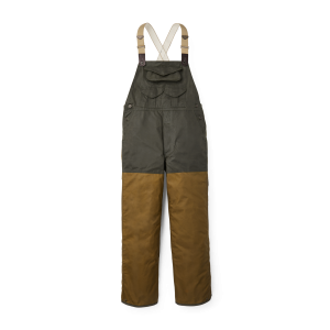 Double Hunting Bibs With Zipper - Otter Green / Dark Tan